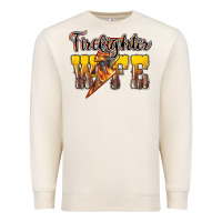Sandshell firefighter wife lightning bolt Premium Sweatshirt - NancyCooperArtShop