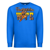 True Royal firefighter wife lightning bolt Premium Sweatshirt - NancyCooperArtShop