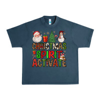 Midnight Navy christmas spirit activate Urban Heavy Tee - FaDigitalArtStudio
