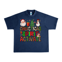 Navy christmas spirit activate Urban Heavy Tee - FaDigitalArtStudio