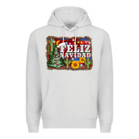 Dove Grey feliz navidad Premium Hoodie - AdoDesignShop