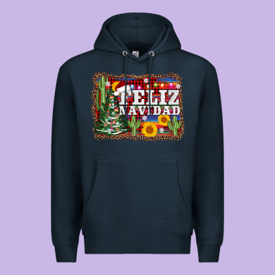 Feliz Navidad Premium Hoodie Designed By Adodesignshop