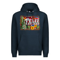 Navy feliz navidad Premium Hoodie - AdoDesignShop