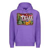 Purple feliz navidad Premium Hoodie - AdoDesignShop