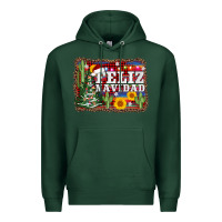 Sports Green feliz navidad Premium Hoodie - AdoDesignShop
