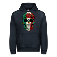 Navy Mexican Skull Urban Hoodie - texasbilliewilder