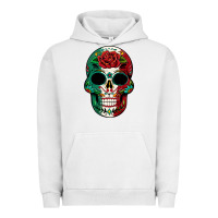 Pigment Lunar Rock Mexican Skull Urban Hoodie - texasbilliewilder
