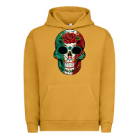 Pigment Peanut Butter Mexican Skull Urban Hoodie - texasbilliewilder