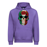 Tulip Mexican Skull Urban Hoodie - texasbilliewilder