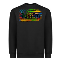 Black autism american flag Heavyweight Sweatshirt - Zillion Design Studio