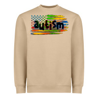 Mushroom autism american flag Heavyweight Sweatshirt - Zillion Design Studio