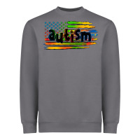 Storm autism american flag Heavyweight Sweatshirt - Zillion Design Studio