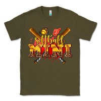 Army Green softball mini Classic Tee - AdoDesignShop