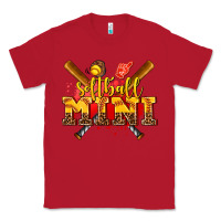 Red softball mini Classic Tee - AdoDesignShop