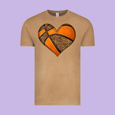 Basketball Heart Vintage Tee Designed By Hra Design Shop