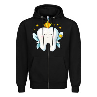 Black tooth fairy Zipper Hoodie - Jasminsmagicworld