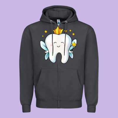Tooth Fairy Zipper Hoodie Designed By Jasminsmagicworld