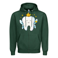 Sports Green tooth fairy Zipper Hoodie - Jasminsmagicworld