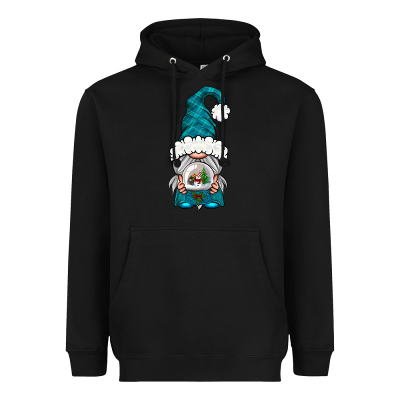 Winter Gnome With Snow Globe Heavyweight Hoodie by NancyCooperArtShop | Teevron