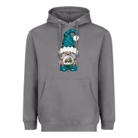 Storm winter gnome with snow globe Heavyweight Hoodie - NancyCooperArtShop