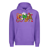 Purple Christmas CNA Certified Nursing Assistant Premium Hoodie - LillyAllenDesigns