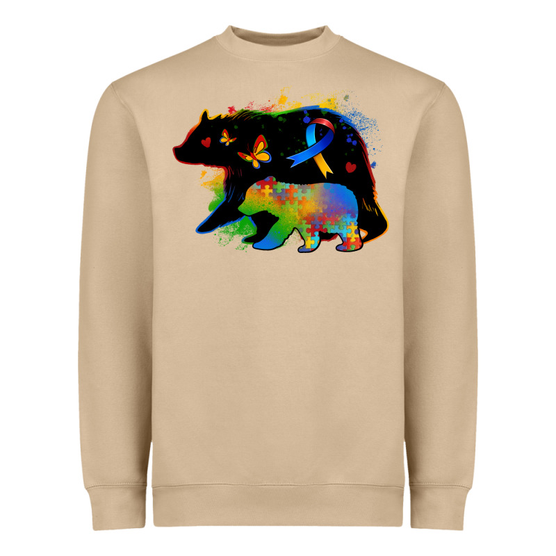 Autism Mama Bear Heavyweight Sweatshirt by Zillion Design Studio | Teevron