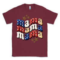 Burgundy american mama Classic Tee - BundleAndBundleShop