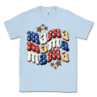 Dusty Blue american mama Classic Tee - BundleAndBundleShop
