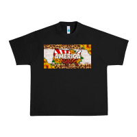 America Map Sunflower License Plate Urban Heavy Tee | Teevron