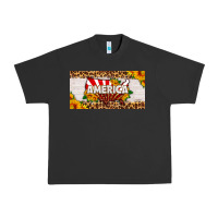 Pigment Black america map sunflower license plate Urban Heavy Tee - HRA Design Shop