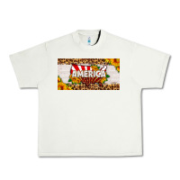 Pistachio america map sunflower license plate Urban Heavy Tee - HRA Design Shop