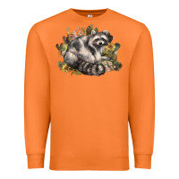 Carrot floral racoon western Premium Sweatshirt - NancyCooperArtShop