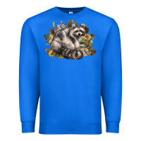 True Royal floral racoon western Premium Sweatshirt - NancyCooperArtShop