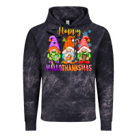 Cloud Black happy hallothanksmas gnomes Vintage Hoodie - texasbilliewilder