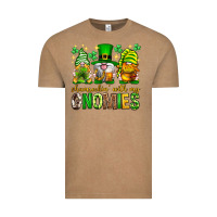 St. Patrick's Day Shamrockin' With My Gnomies Vintage Tee | Teevron