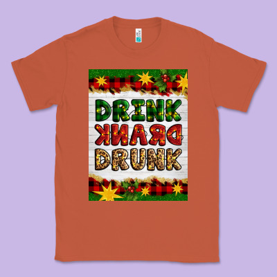 Christmas Drink Drank Drunk Classic Tee Designed By Artiststas