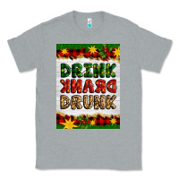 Heather Grey Christmas Drink Drank Drunk Classic Tee - Artiststas