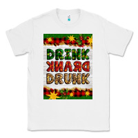 White Christmas Drink Drank Drunk Classic Tee - Artiststas
