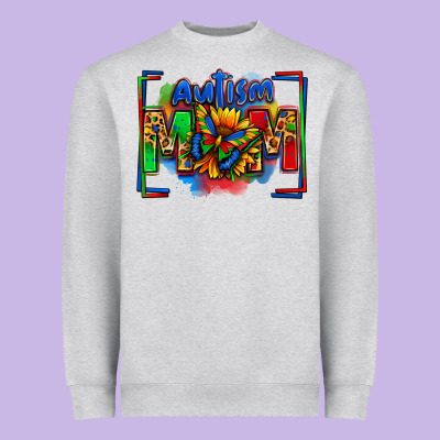 Autism Mom Heavyweight Sweatshirt Designed By Zillion Design Studio