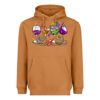 Meerkat mardi gras wine glasses Heavyweight Hoodie - MaliasSmallBusiness