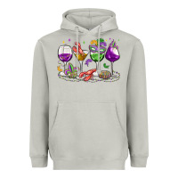 Moon Dust mardi gras wine glasses Heavyweight Hoodie - MaliasSmallBusiness