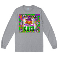 Heather Grey Wicked cute halloween Long Sleeve Tee - Artiststas