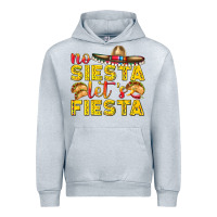 Heather Grey No Siesta Let's Fiesta Urban Hoodie - texasbilliewilder