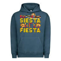 Pigment Midnight Navy No Siesta Let's Fiesta Urban Hoodie - texasbilliewilder