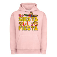 Pigment Salmon No Siesta Let's Fiesta Urban Hoodie - texasbilliewilder