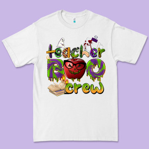 Teacher Boo Crew Premium Tee Designed By Barkaloodesign