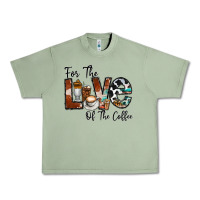 Oil Green for the love of the coffe Urban Heavy Tee - CowhideDigitalArt