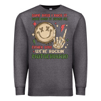 Charcoal Heather some days i rock it some days it rocks me either w Premium Sweatshirt - MaliasSmallBusiness