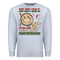 Heather Grey some days i rock it some days it rocks me either w Premium Sweatshirt - MaliasSmallBusiness