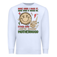 White some days i rock it some days it rocks me either w Premium Sweatshirt - MaliasSmallBusiness